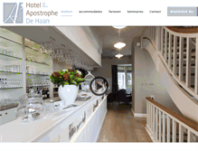 Tablet Screenshot of hotelapostrophe.be